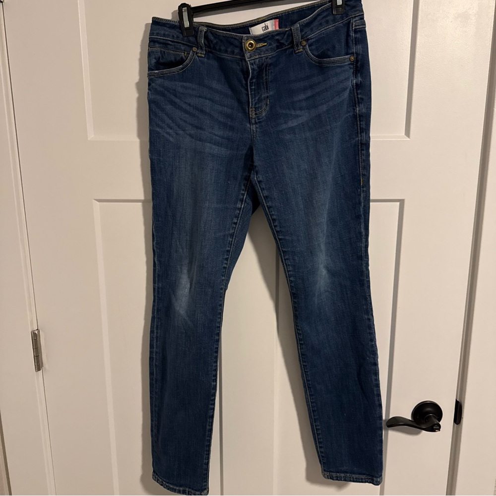 CAbi Dark Blue Straight Leg Jeans